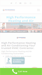 Mobile Screenshot of highperformanceheating.com